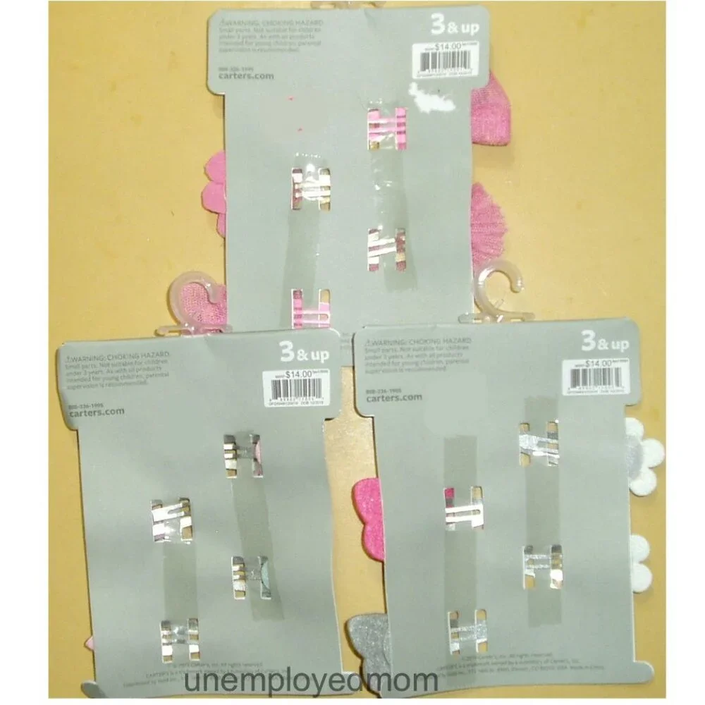Girls Hair Clips Unicorns Butterfly Stars Clippies Hairclip Age 3 up 12 pc Lot 2